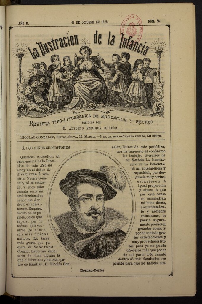 Miniatura de La Ilustración de la Infancia : revista tipo-autógrafa de educación y recreo del 13 de octubre de 1878, nº 88
