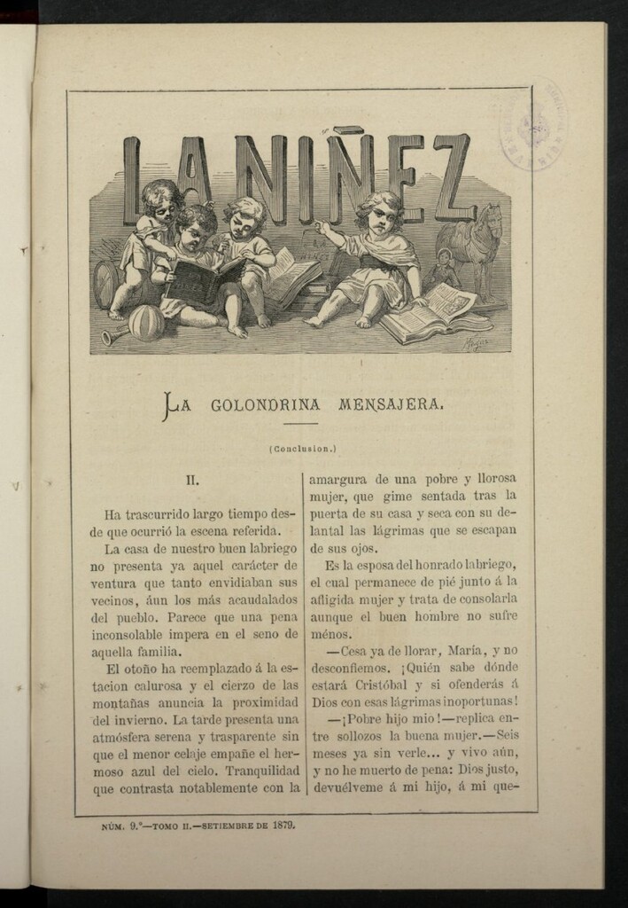 Miniatura de La Niñez, tomo II de septiembre de 1879, nº 9