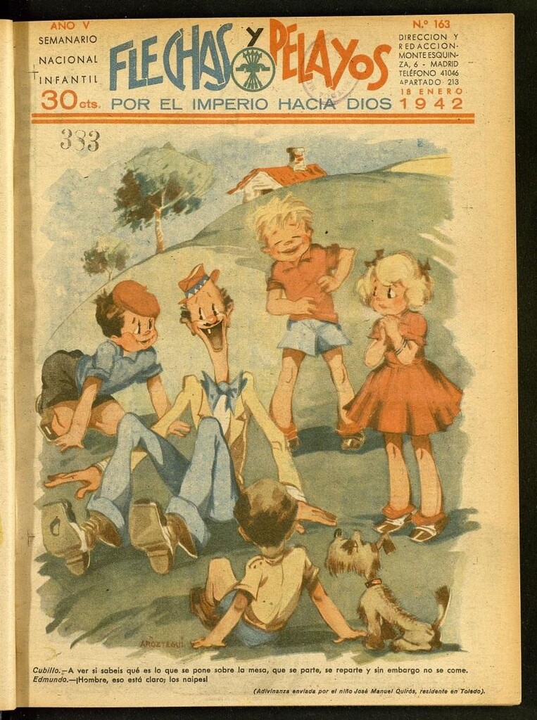 Miniatura de Flechas y Pelayos : semanario nacional infantil del 18 de enero de 1942, nº 163