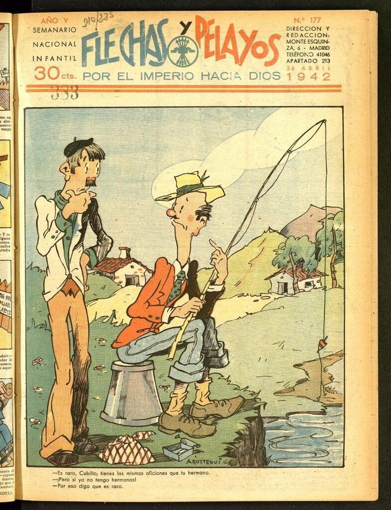 Miniatura de Flechas y Pelayos : semanario nacional infantil del 26 de abril de 1942, nº 177