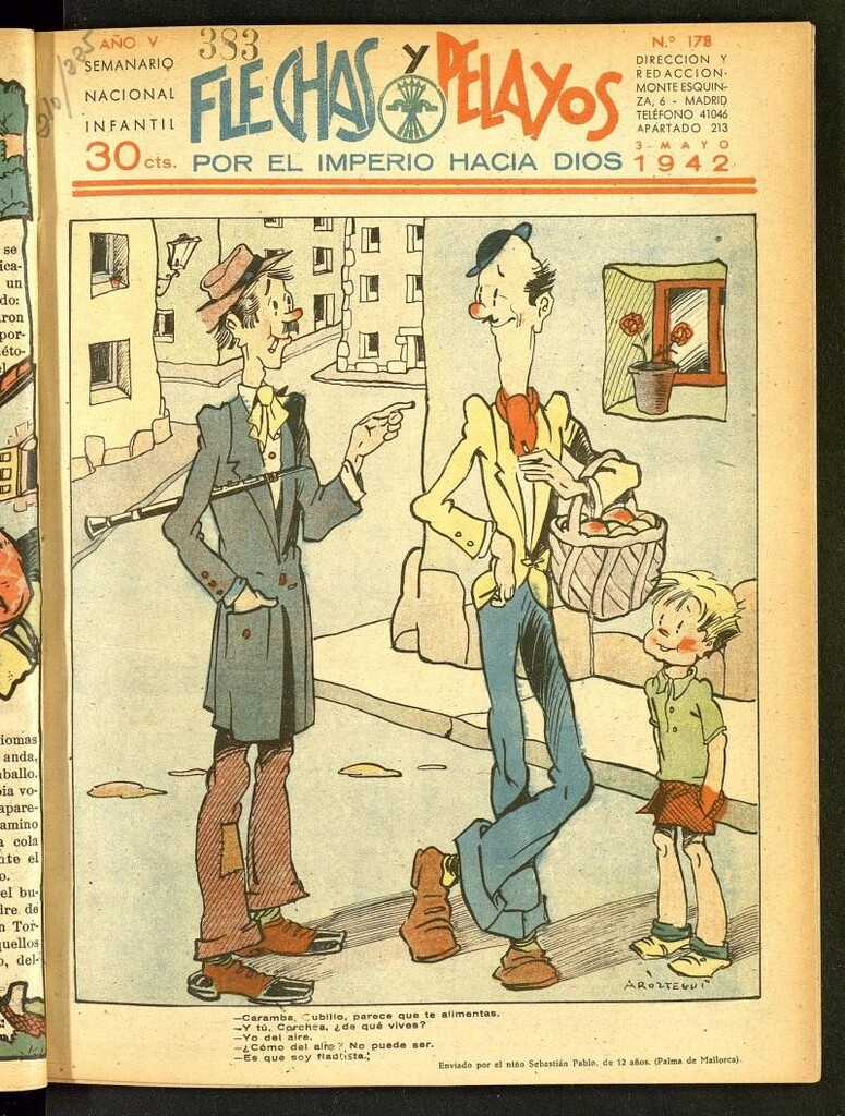 Miniatura de Flechas y Pelayos : semanario nacional infantil del 3 de mayo de 1942, nº 178