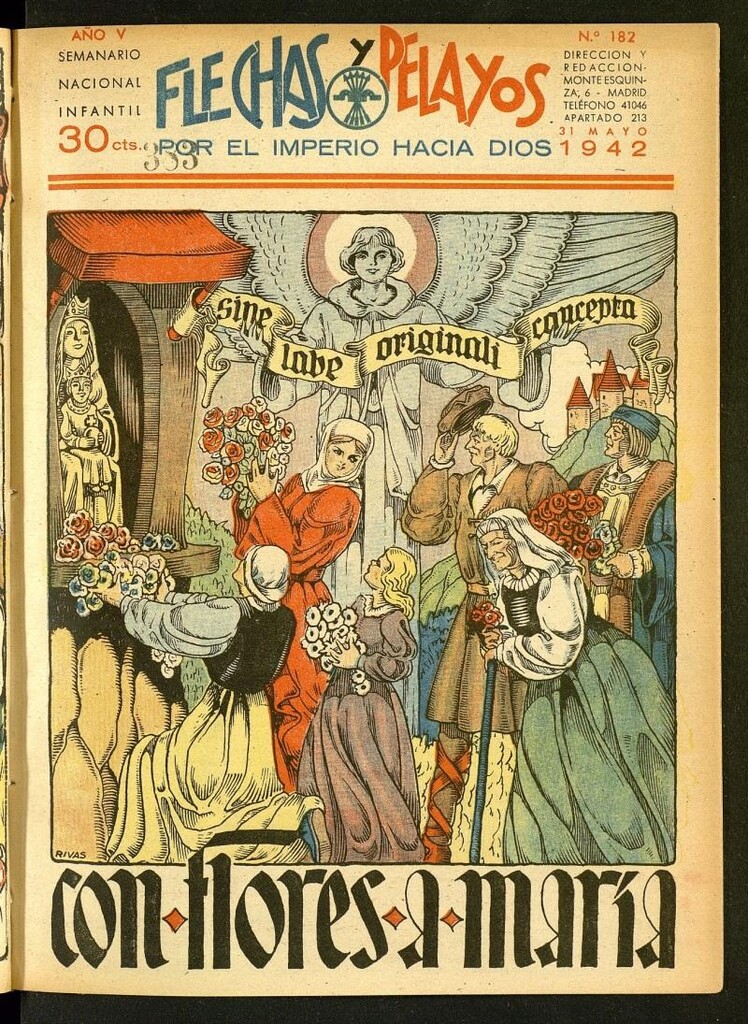 Miniatura de Flechas y Pelayos : semanario nacional infantil del 31 de mayo de 1942, nº 182