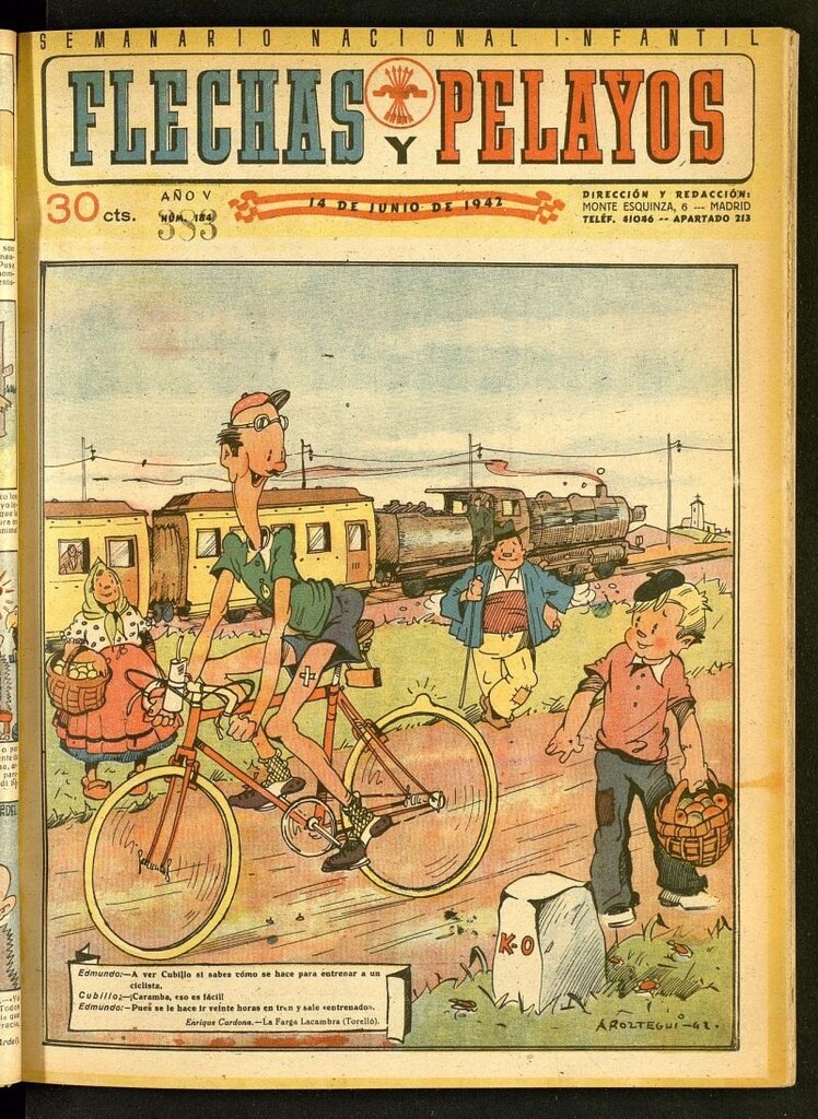 Miniatura de Flechas y Pelayos : semanario nacional infantil del 14 de junio de 1942, nº 184