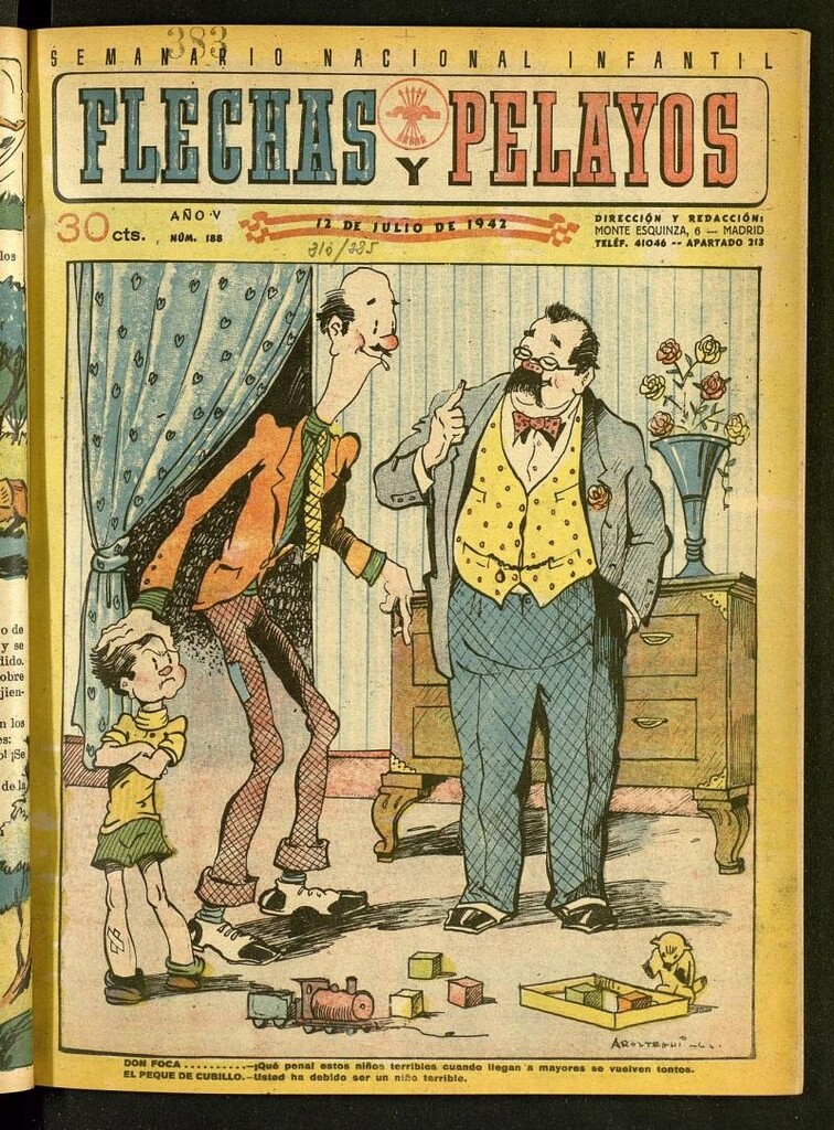Miniatura de Flechas y Pelayos : semanario nacional infantil del 12 de julio de 1942, nº 188
