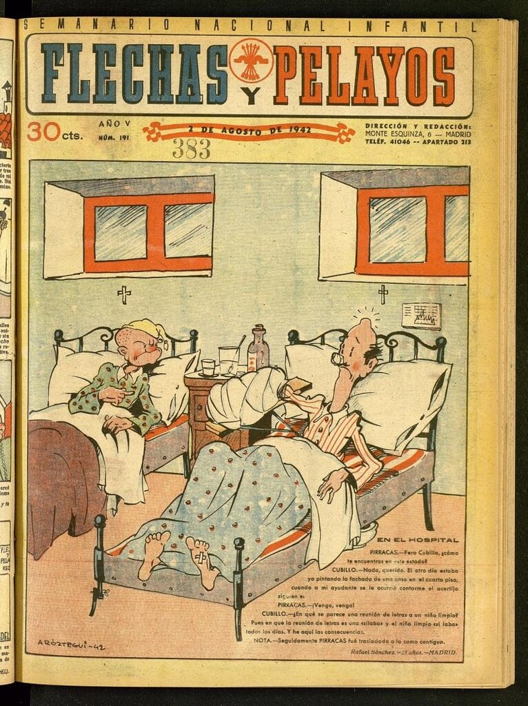 Miniatura de Flechas y Pelayos : semanario nacional infantil del 2 de agosto de 1942, nº 191