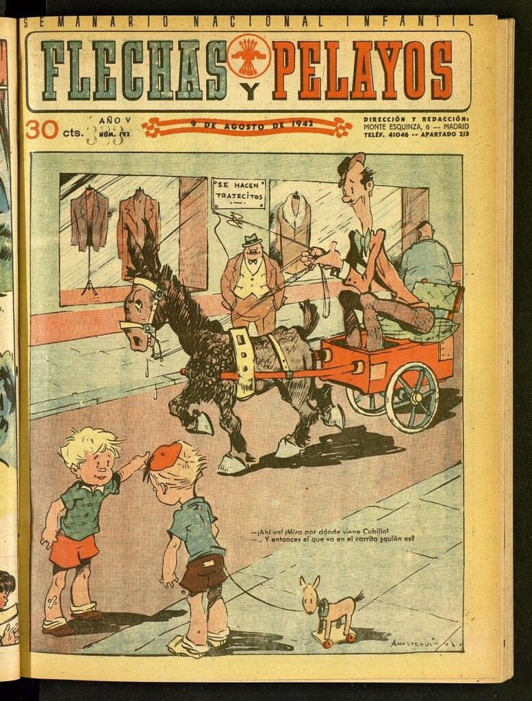 Miniatura de Flechas y Pelayos : semanario nacional infantil del 9 de agosto de 1942, nº 192