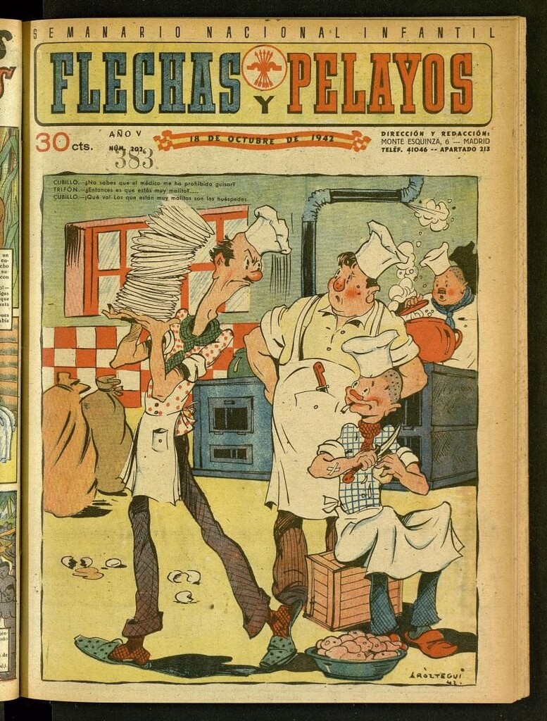 Miniatura de Flechas y Pelayos : semanario nacional infantil del 18 de octubre de 1942, nº 202