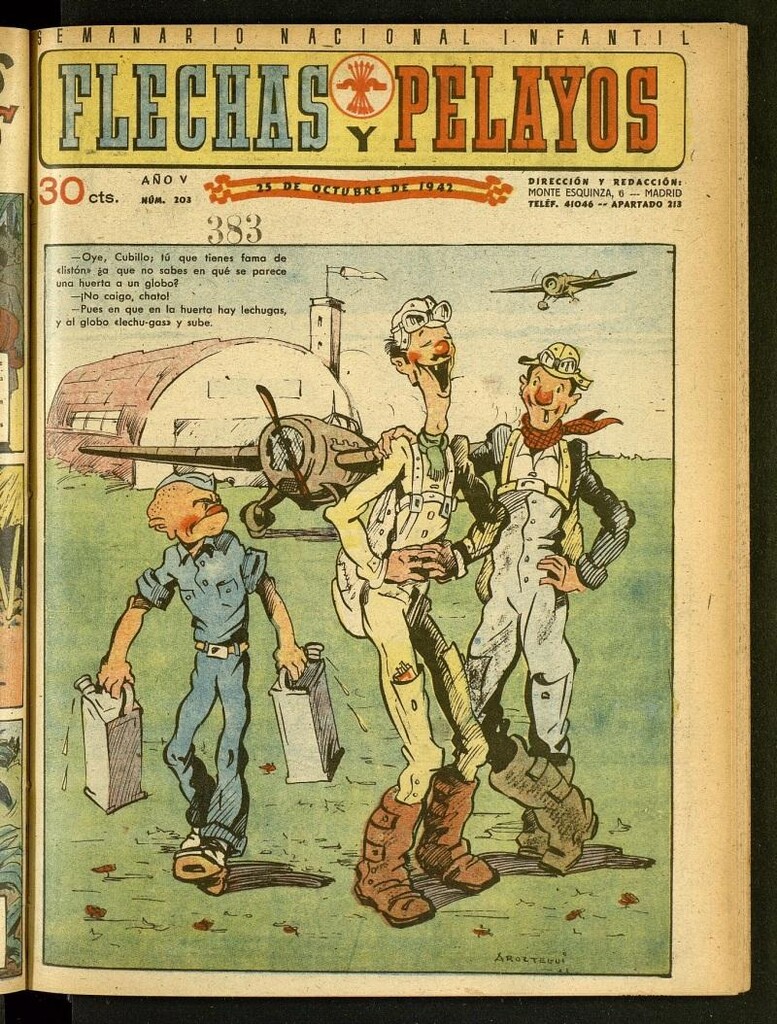 Miniatura de Flechas y Pelayos : semanario nacional infantil del 25 de octubre de 1942, nº 203