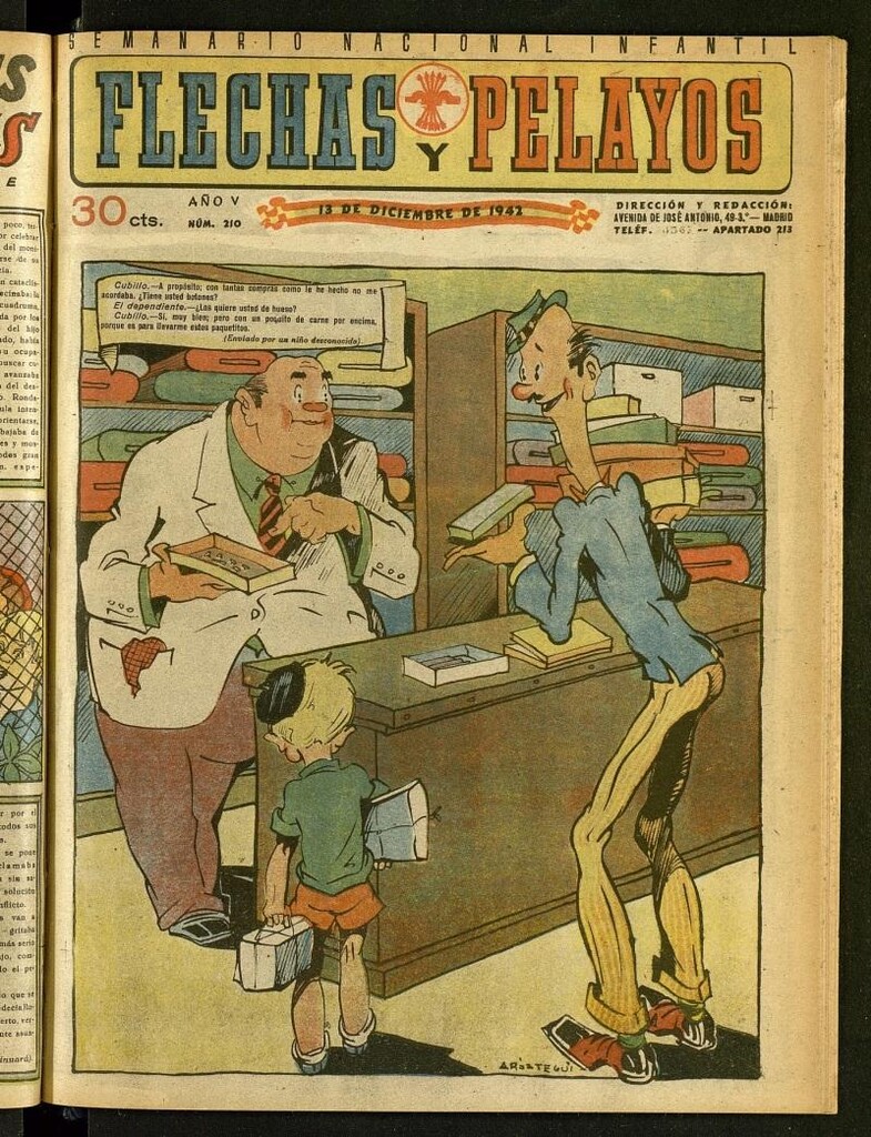 Miniatura de Flechas y Pelayos : semanario nacional infantil del 13 de diciembre de 1942, nº 210
