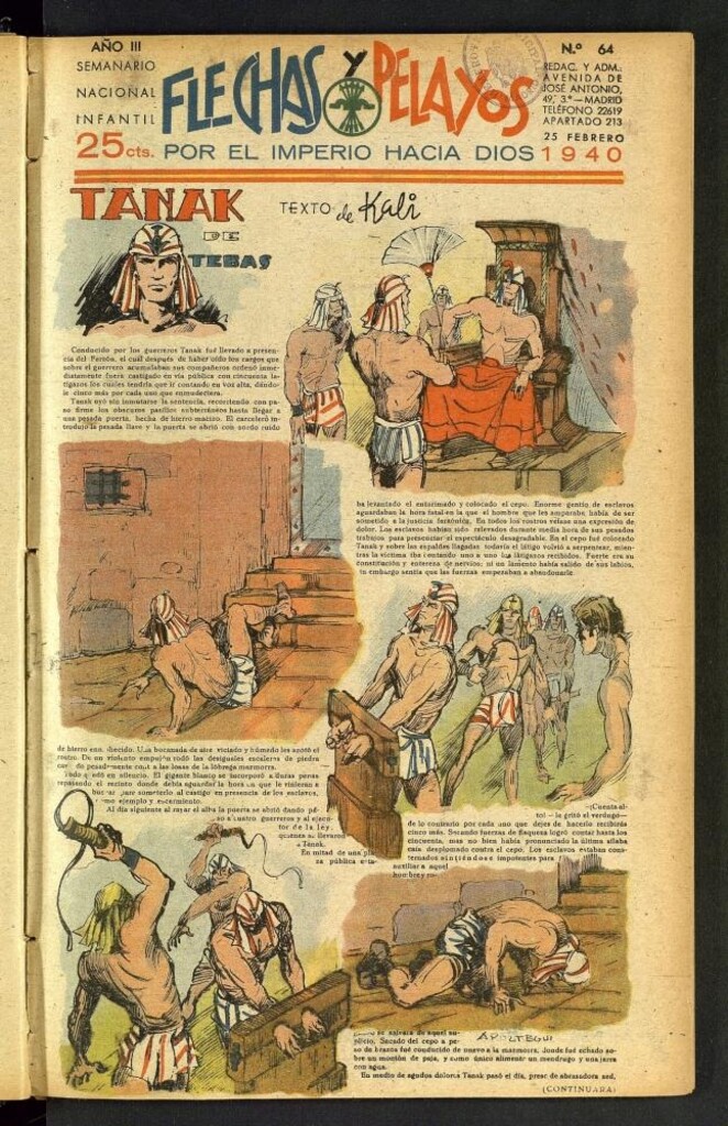 Miniatura de Flechas y Pelayos : semanario nacional infantil del 25 de febrero de 1940, nº 64