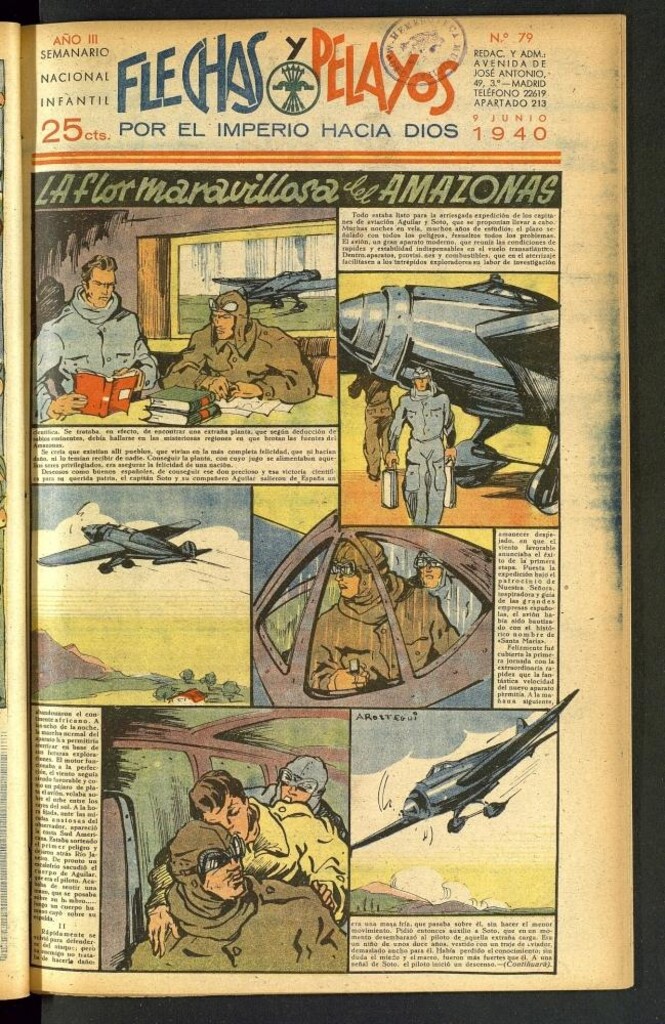 Miniatura de Flechas y Pelayos : semanario nacional infantil del 9 de junio de 1940, nº 79