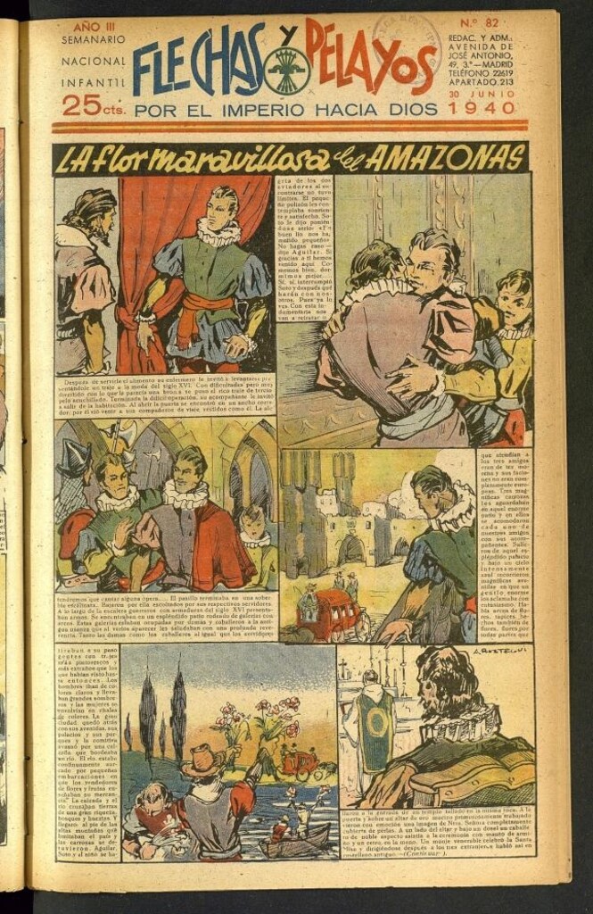 Miniatura de Flechas y Pelayos : semanario nacional infantil del 30 de junio de 1940, nº 82