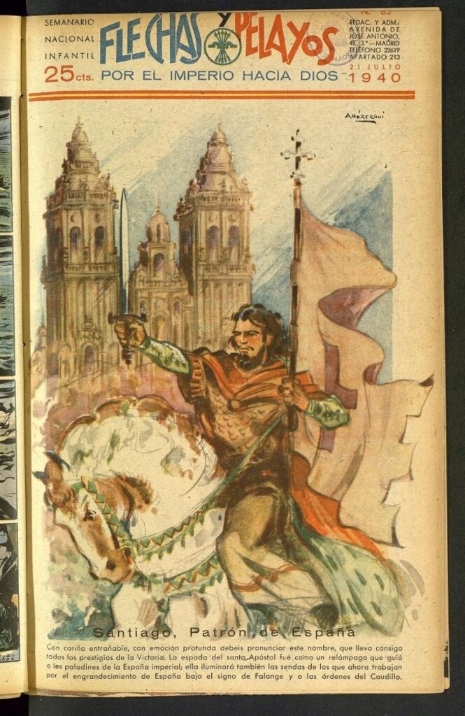 Miniatura de Flechas y Pelayos : semanario nacional infantil del 21 de julio de 1940, nº 85