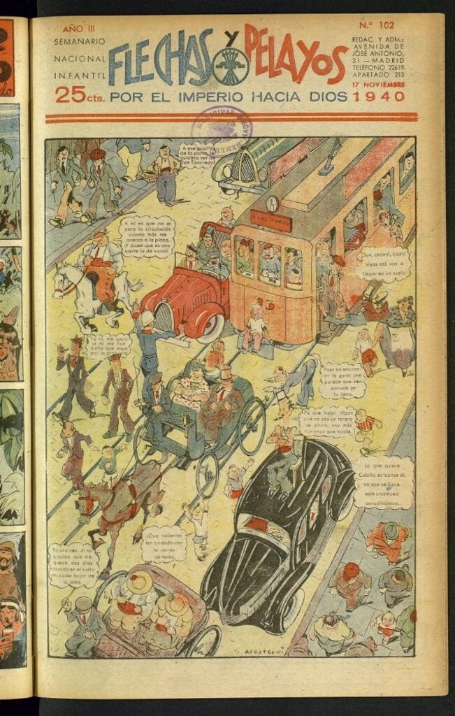Miniatura de Flechas y Pelayos : semanario nacional infantil del 17 de noviembre de 1940, nº 102