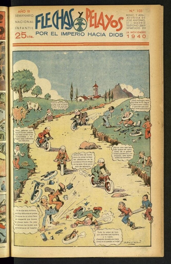 Miniatura de Flechas y Pelayos : semanario nacional infantil del 24 de noviembre de 1940, nº 103