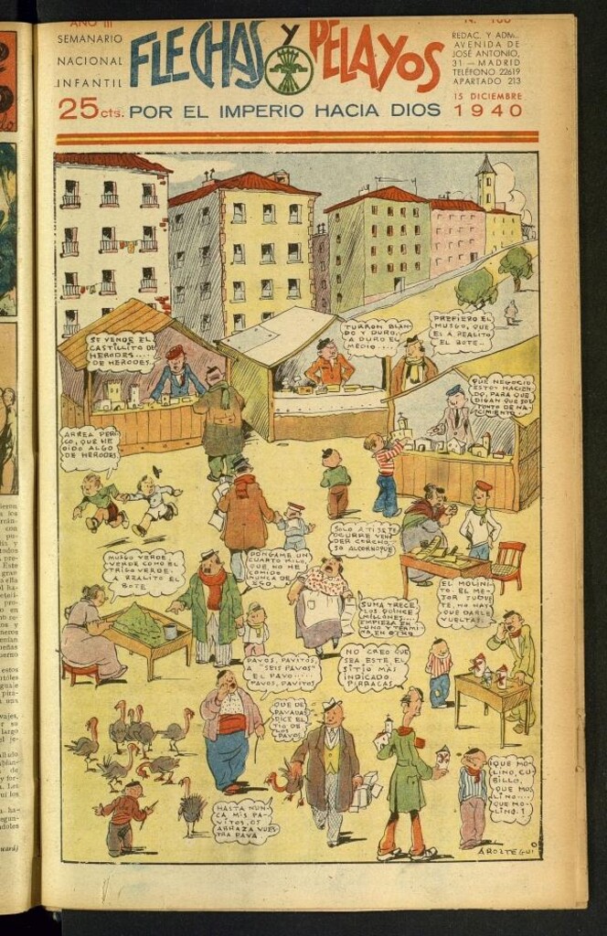 Miniatura de Flechas y Pelayos : semanario nacional infantil del 15 de diciembre de 1940, nº 106