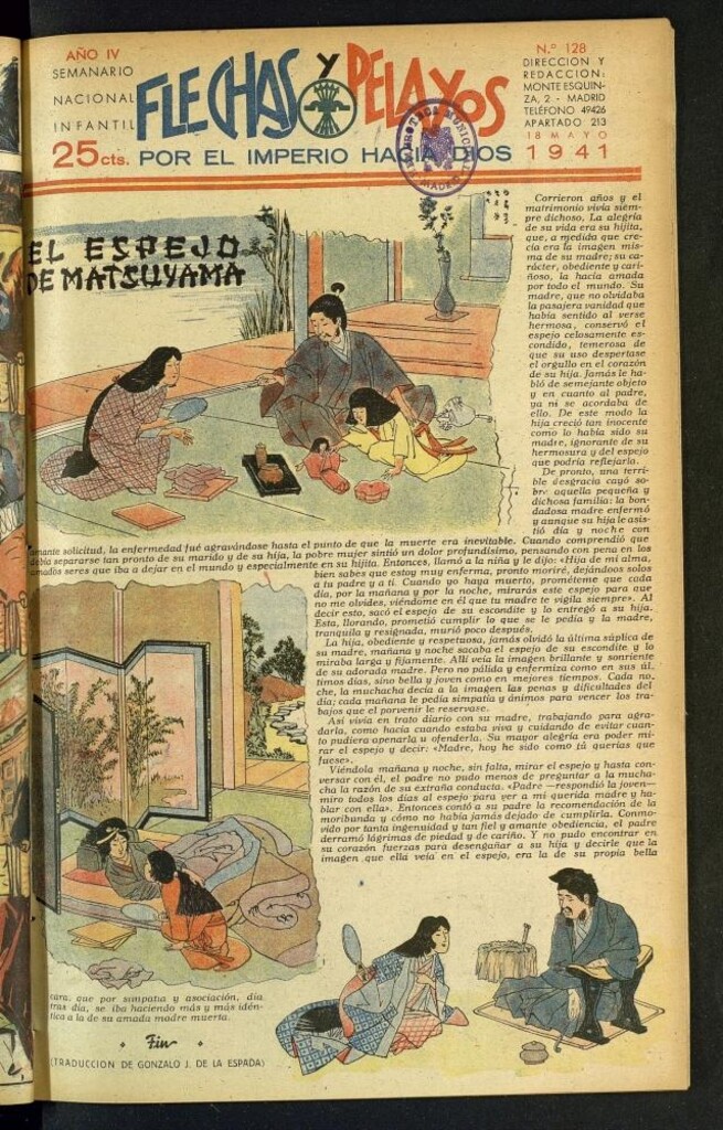 Miniatura de Flechas y Pelayos : semanario nacional infantil del 18 de mayo de 1941, nº 128