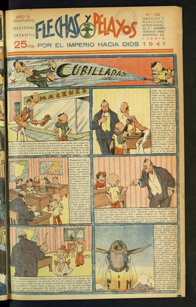 Miniatura de Flechas y Pelayos : semanario nacional infantil del 1 de junio de 1941, nº 130