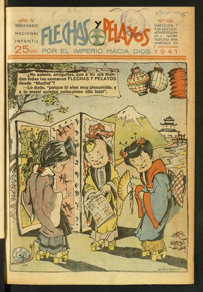 Miniatura de Flechas y Pelayos : semanario nacional infantil del 9 de noviembre de 1941, nº 153