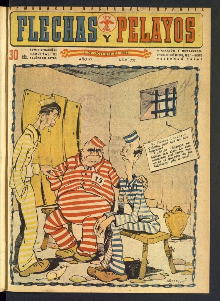 Miniatura de Flechas y Pelayos : semanario nacional infantil del 3 de octubre de 1943, nº 252