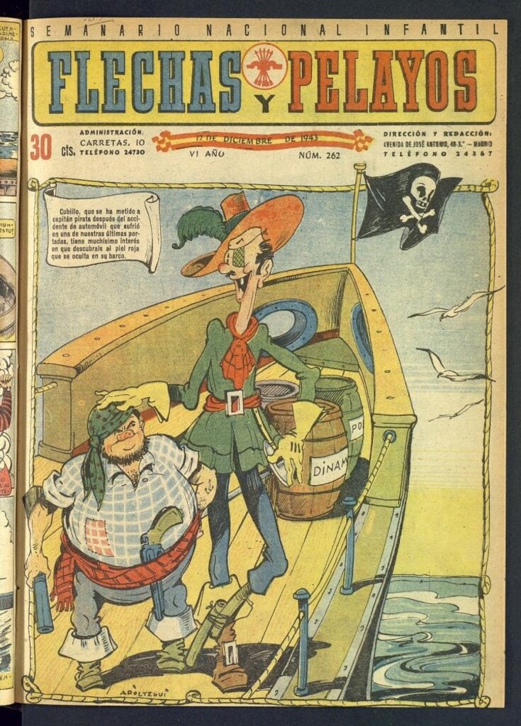 Miniatura de Flechas y Pelayos : semanario nacional infantil del 12 de diciembre de 1943, nº 262