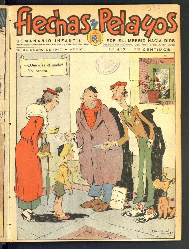 Miniatura de Flechas y Pelayos : semanario nacional infantil del 12 de enero de 1947, nº 417
