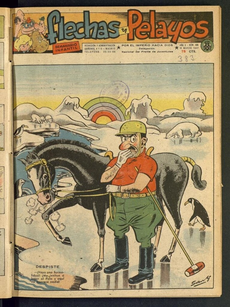Miniatura de Flechas y Pelayos : semanario nacional infantil del 16 de marzo de 1947, nº 426