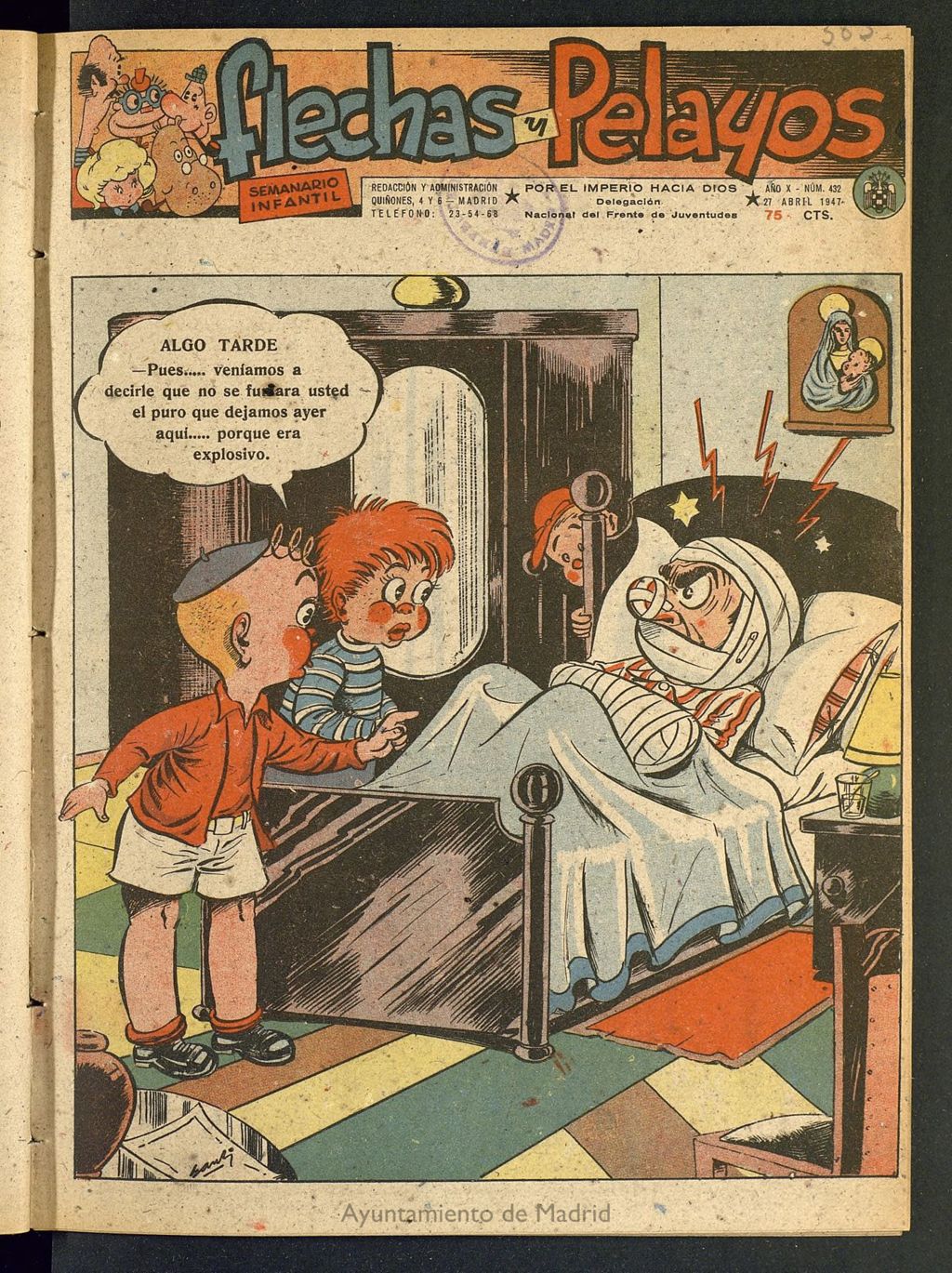 Miniatura de Flechas y Pelayos : semanario nacional infantil del 27 de abril de 1947, nº 432