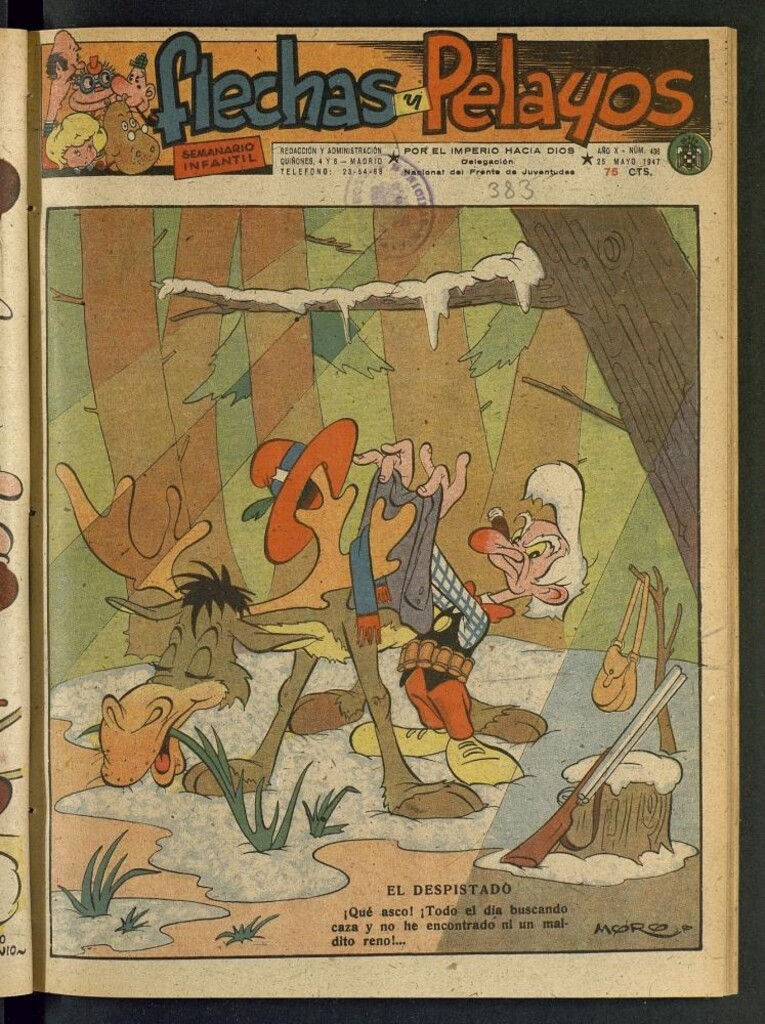 Miniatura de Flechas y Pelayos : semanario nacional infantil del 25 de mayo de 1947, nº 436