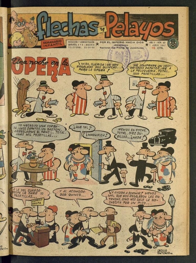 Miniatura de Flechas y Pelayos : semanario nacional infantil del 1 de junio de 1947, nº 437