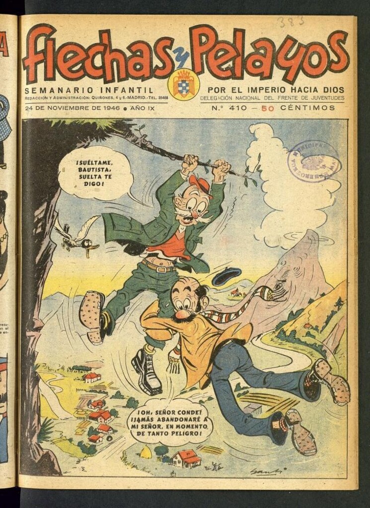 Miniatura de Flechas y Pelayos : semanario nacional infantil del 24 de noviembre de 1946, nº 410