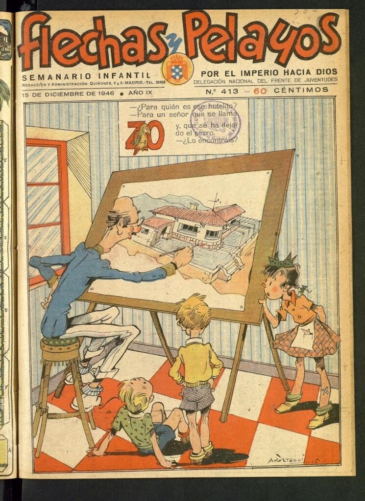 Miniatura de Flechas y Pelayos : semanario nacional infantil del 15 de diciembre de 1946, nº 413