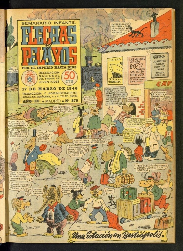 Miniatura de Flechas y Pelayos : semanario nacional infantil del 17 de marzo de 1946, nº 379