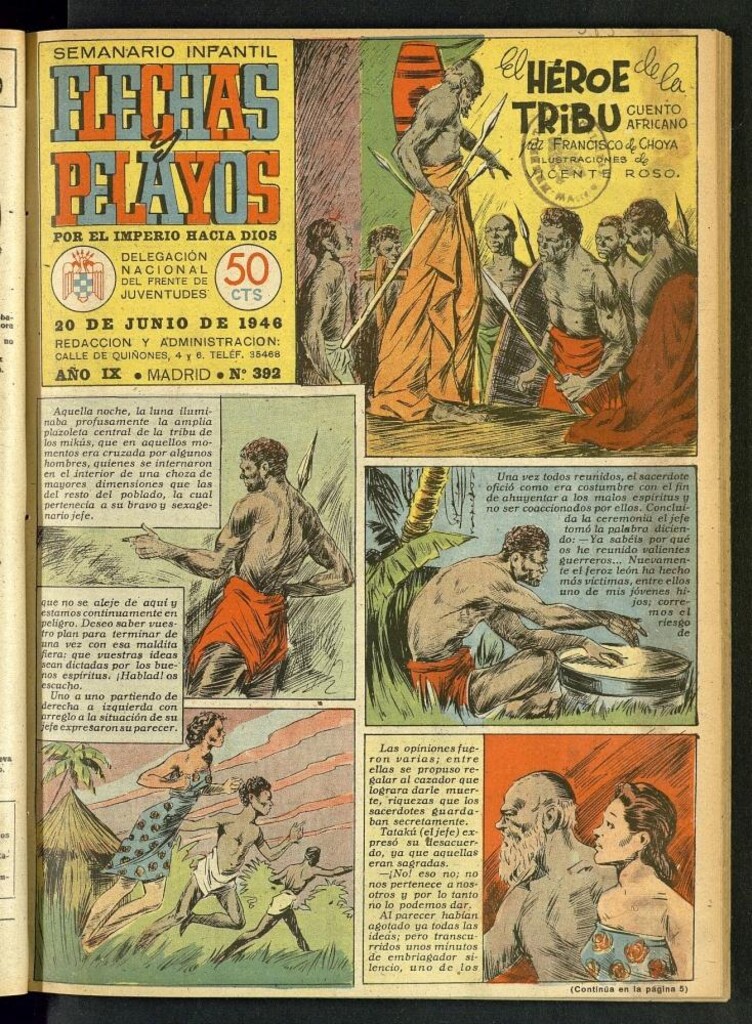 Miniatura de Flechas y Pelayos : semanario nacional infantil del 20 de junio de 1946, nº 392