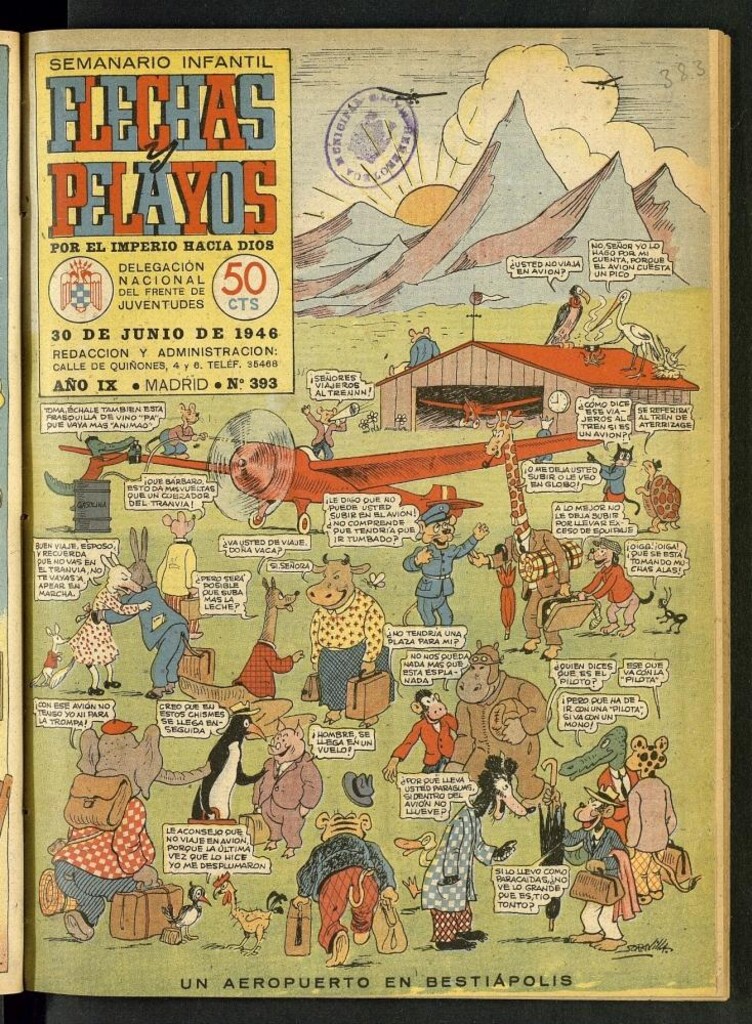 Miniatura de Flechas y Pelayos : semanario nacional infantil del 30 de junio de 1946, nº 393