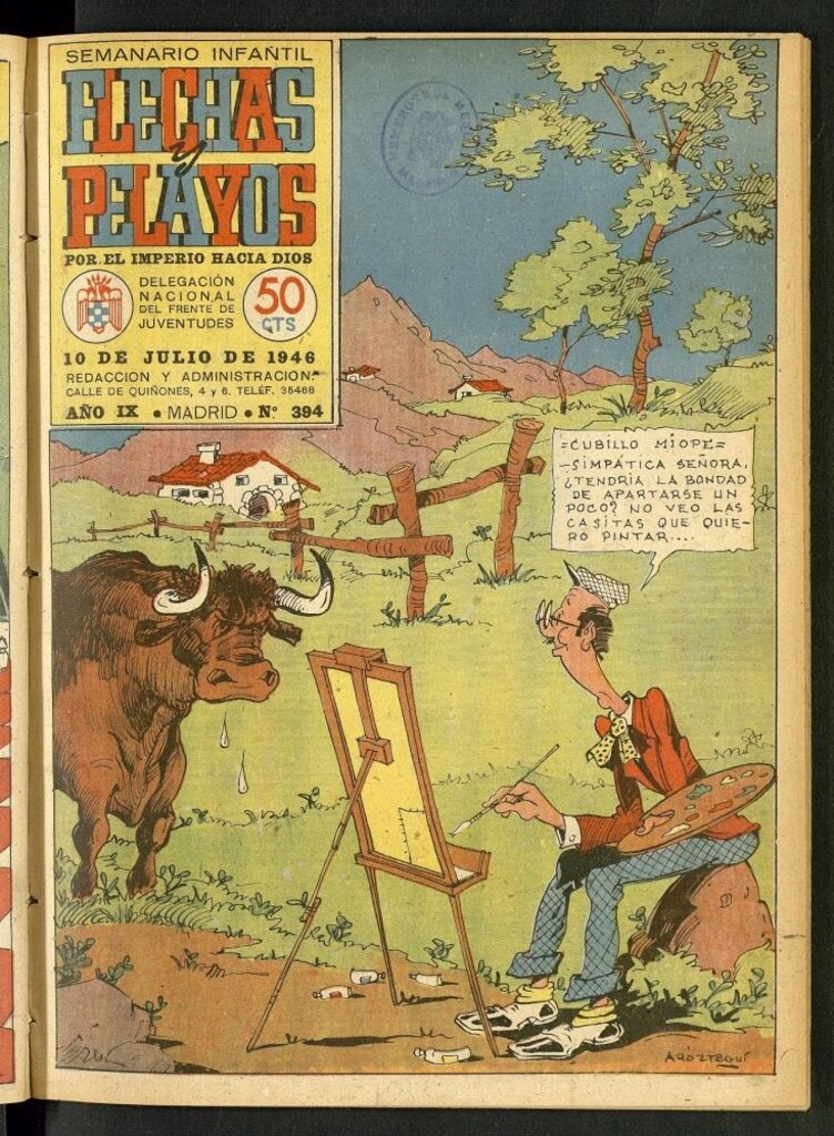 Miniatura de Flechas y Pelayos : semanario nacional infantil del 10 de julio de 1946, nº 394