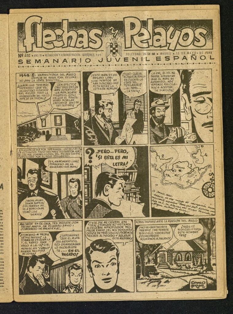 Miniatura de Flechas y Pelayos : semanario nacional infantil del 15 de mayo de 1949, nº 532