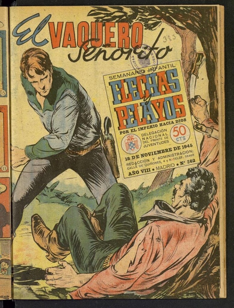 Miniatura de Flechas y Pelayos : semanario nacional infantil del 18 de noviembre de 1945, nº 362