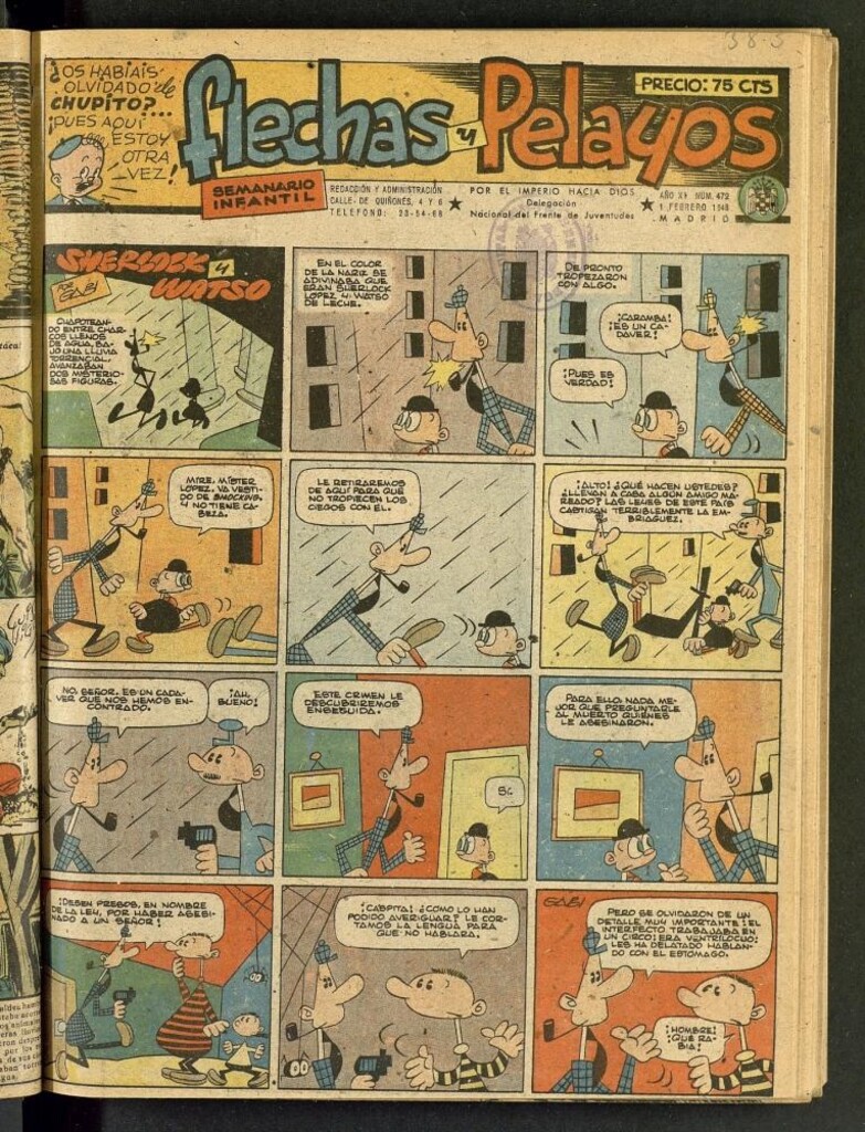 Miniatura de Flechas y Pelayos : semanario nacional infantil del 1 de febrero de 1948, nº 472