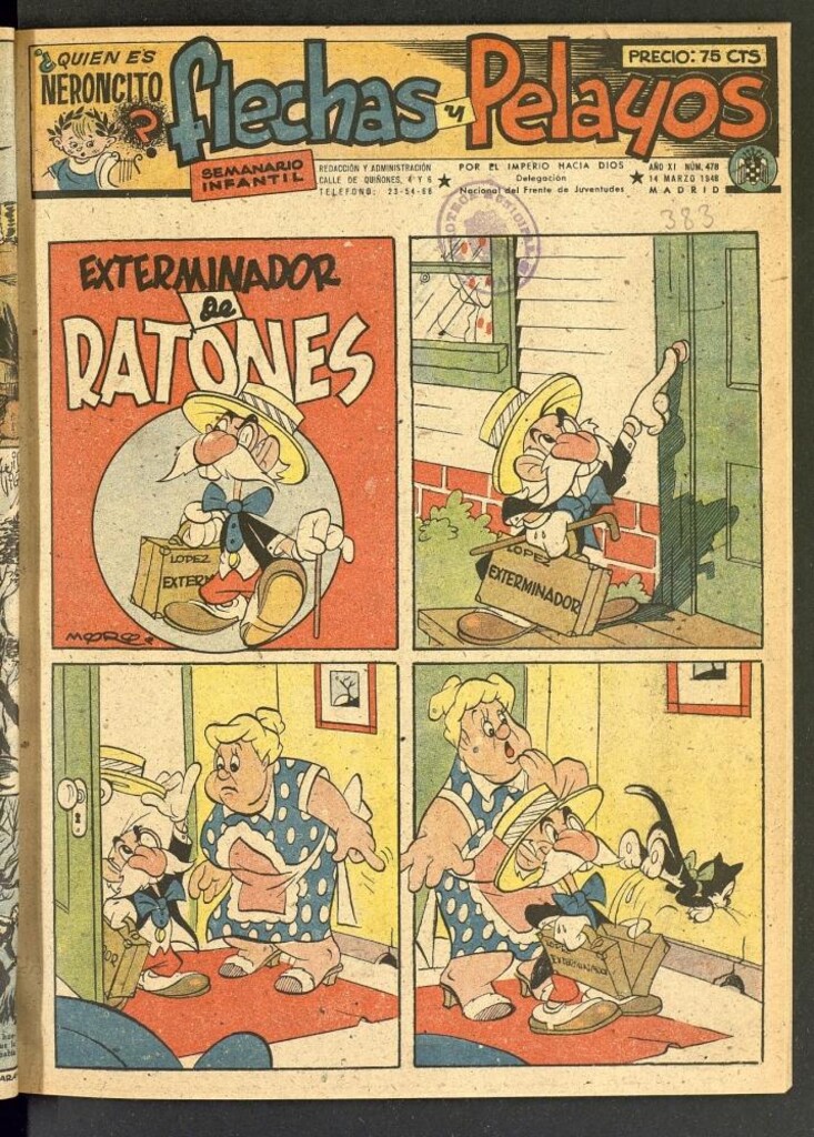 Miniatura de Flechas y Pelayos : semanario nacional infantil del 14 de marzo de 1948, nº 478
