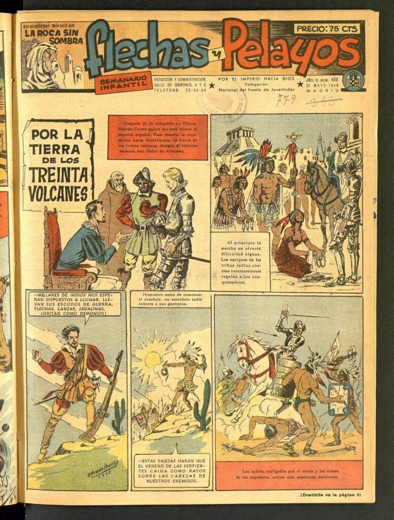 Miniatura de Flechas y Pelayos : semanario nacional infantil del 23 de mayo de 1948, nº 488