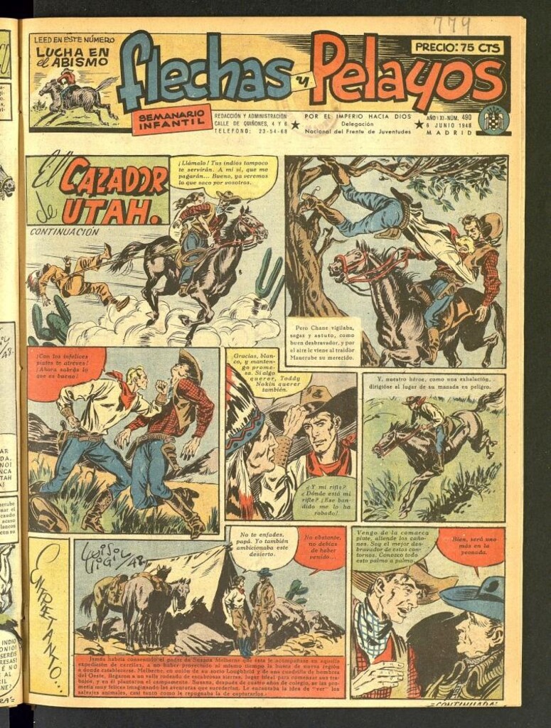 Miniatura de Flechas y Pelayos : semanario nacional infantil del 6 de junio de 1948, nº 490