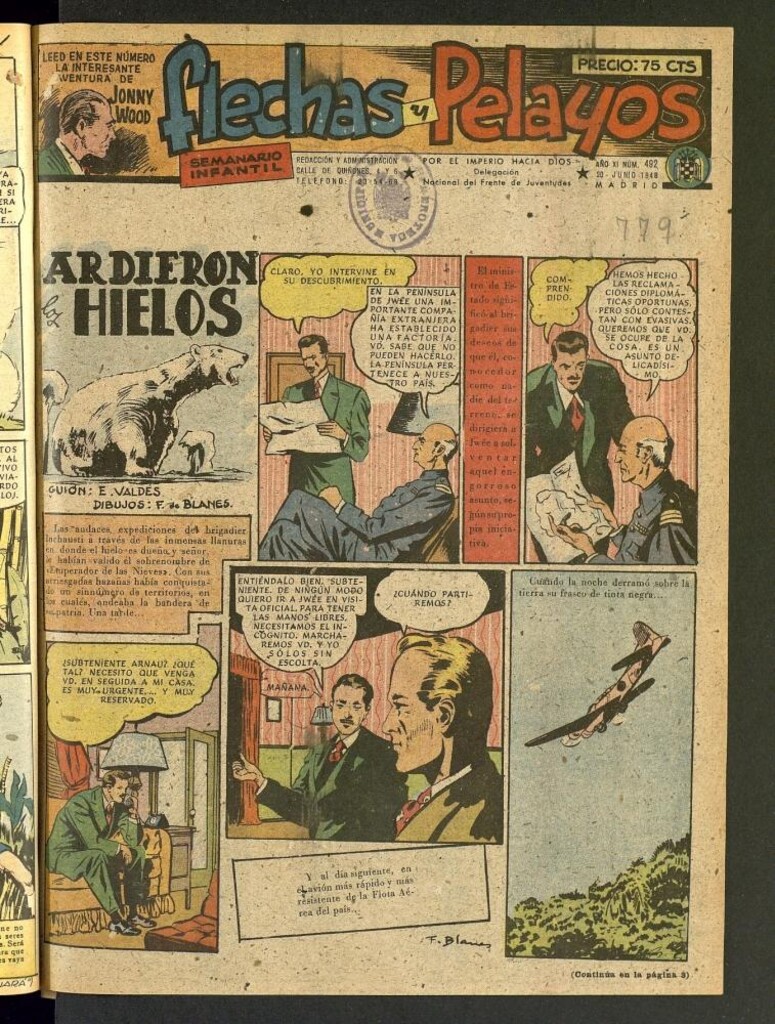 Miniatura de Flechas y Pelayos : semanario nacional infantil del 20 de junio de 1948, nº 492