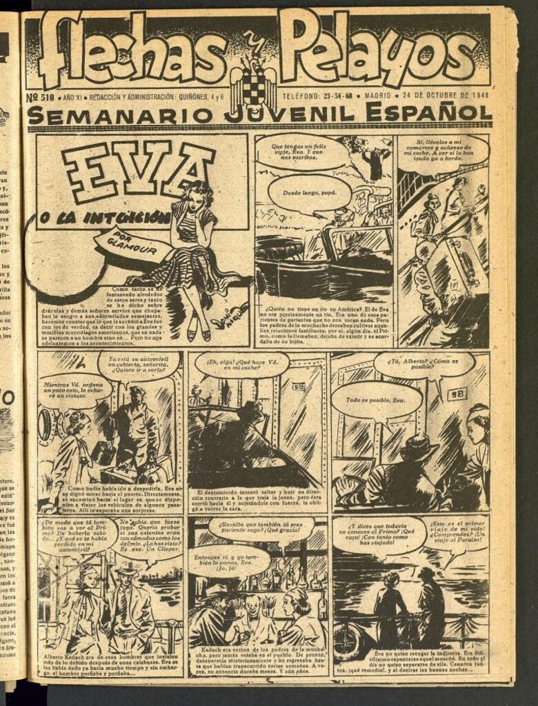 Miniatura de Flechas y Pelayos : semanario nacional infantil del 24 de octubre de 1948, nº 510