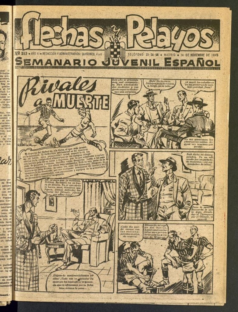 Miniatura de Flechas y Pelayos : semanario nacional infantil del 14 de noviembre de 1948, nº 513