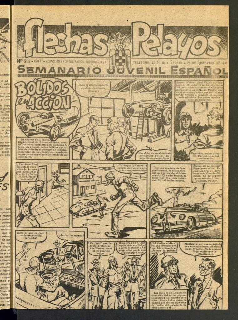 Miniatura de Flechas y Pelayos : semanario nacional infantil del 26 de diciembre de 1948, nº 519