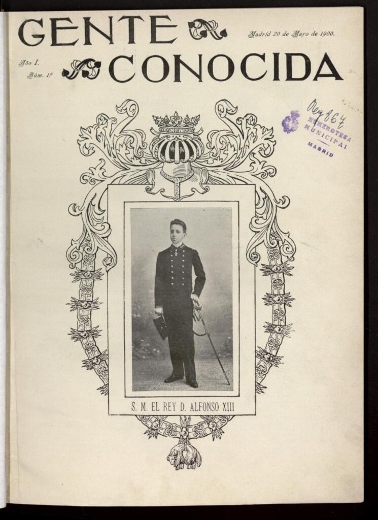 Miniatura de Gente Conocida del 20 de mayo de 1900, nº 1