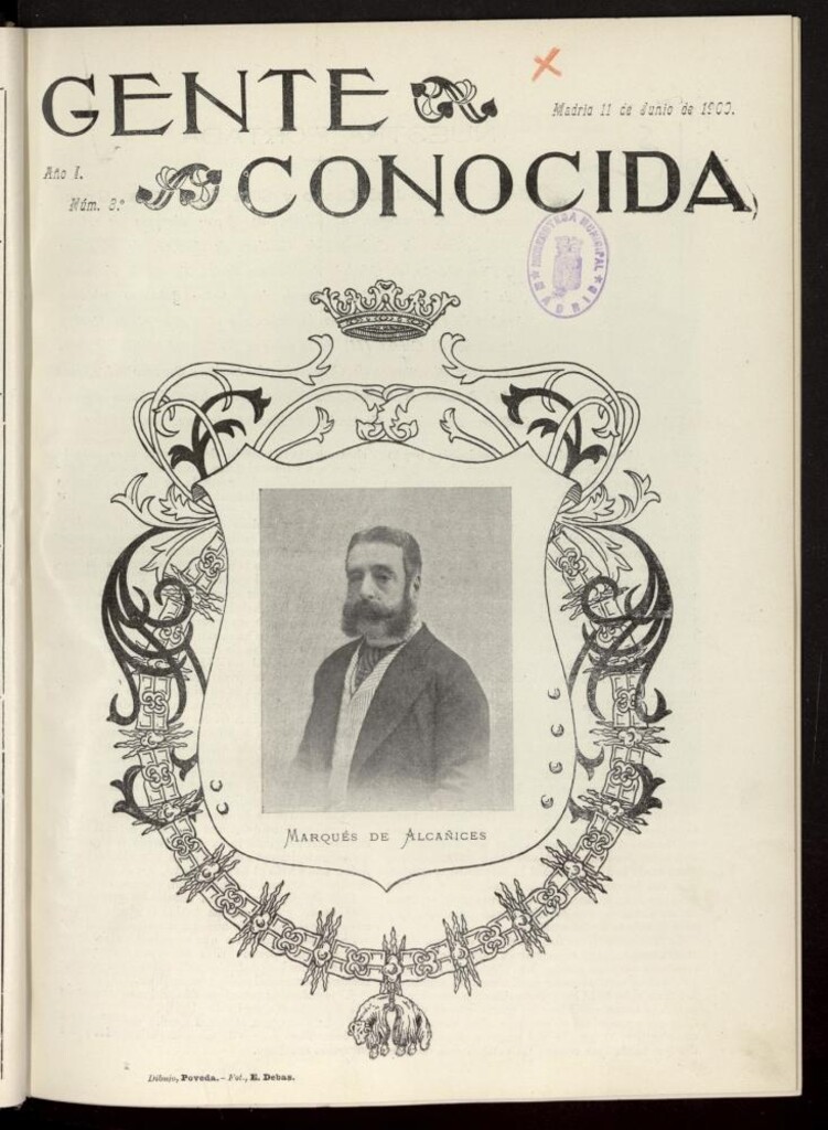 Miniatura de Gente Conocida del 11 de junio de 1900, nº 3