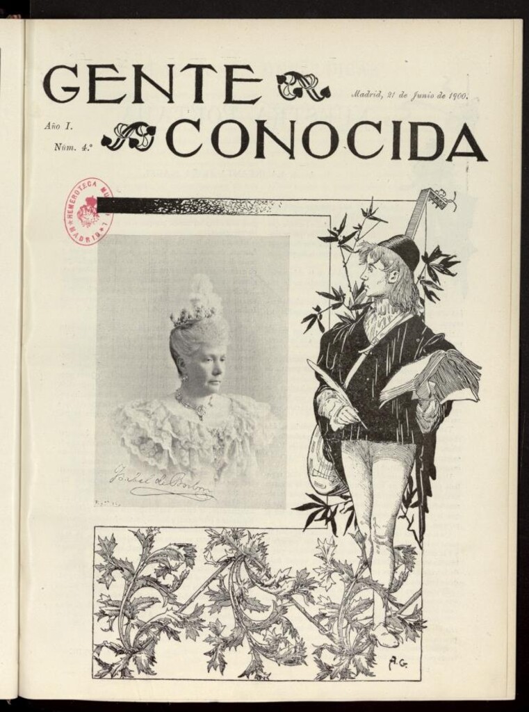 Miniatura de Gente Conocida  del 21 de junio de 1900, nº 4
