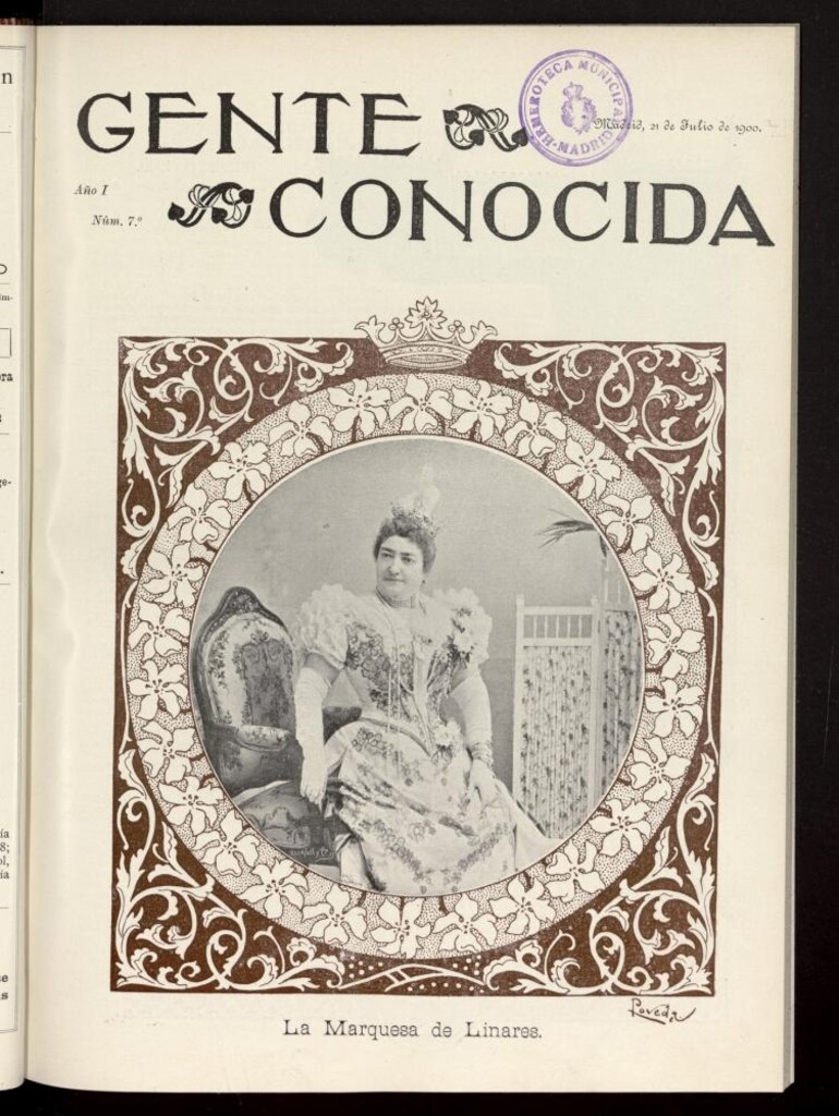 Miniatura de Gente Conocida del 21 de julio de 1900, nº 7